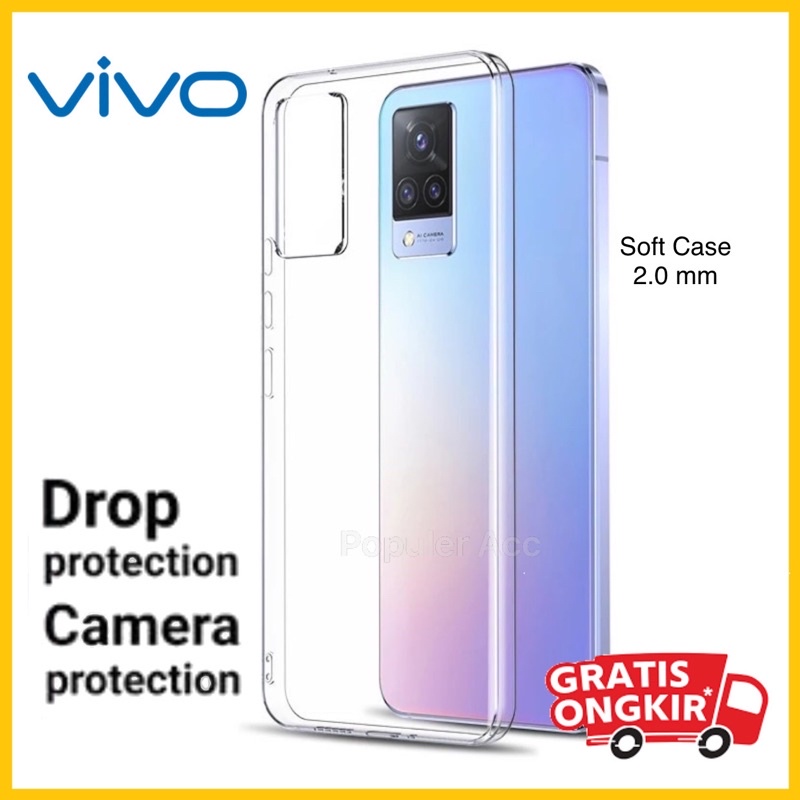 CASING COVER SARUNG Kesing Bening HP VIVO Y20 Y20S Y30 Y12S Y11S Y51 (2020) clear soft case TPU silikon transparan bening casing hp