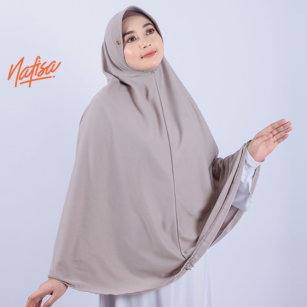 Nafisa Asha | Jilbab Instan Pet Antem | Hijab Instan Bergo Kaos Jumbo | Khimar Syar'i Premium-5