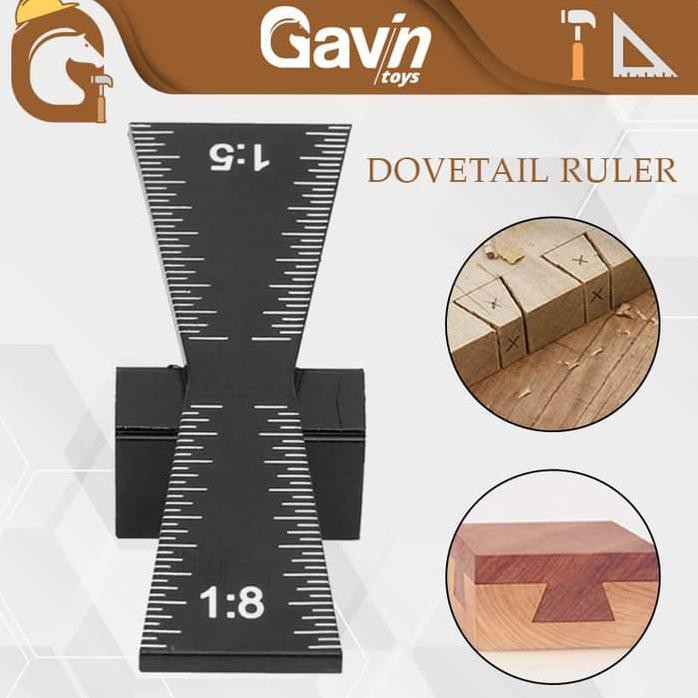 

ASTADEWI_FASHION JUAL DOVETAIL RULER - PENGGARIS DOVE TAIL MARKER TENON TUKANG WOODWORKING