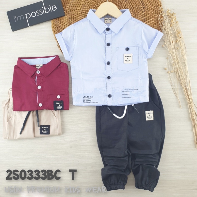 setelan uson kemeja joger