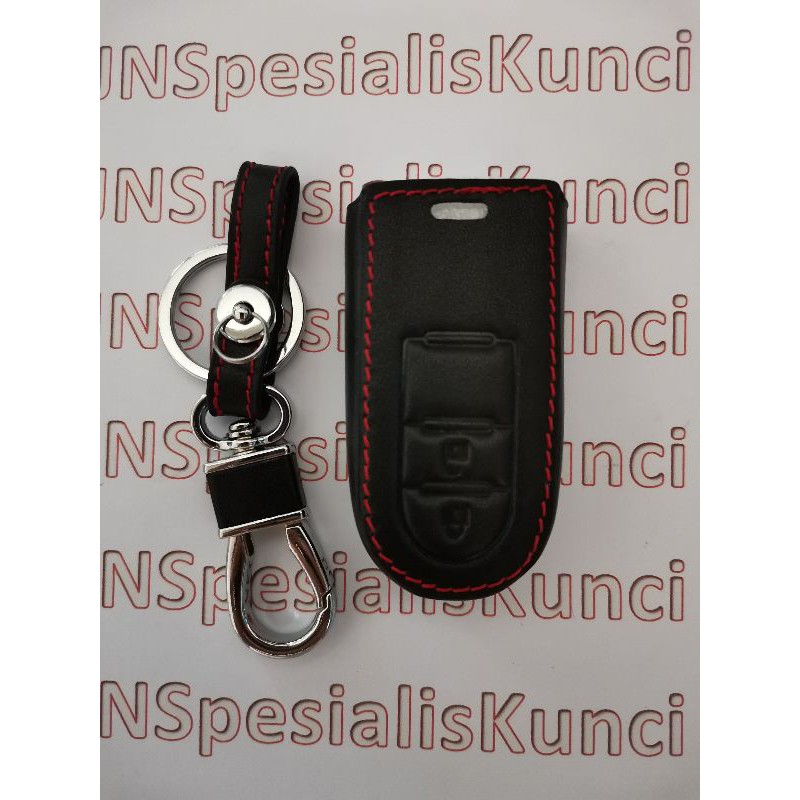 Leather key case keychain sarung kulit import keyless all new Rush /avanza velos facelit 2019