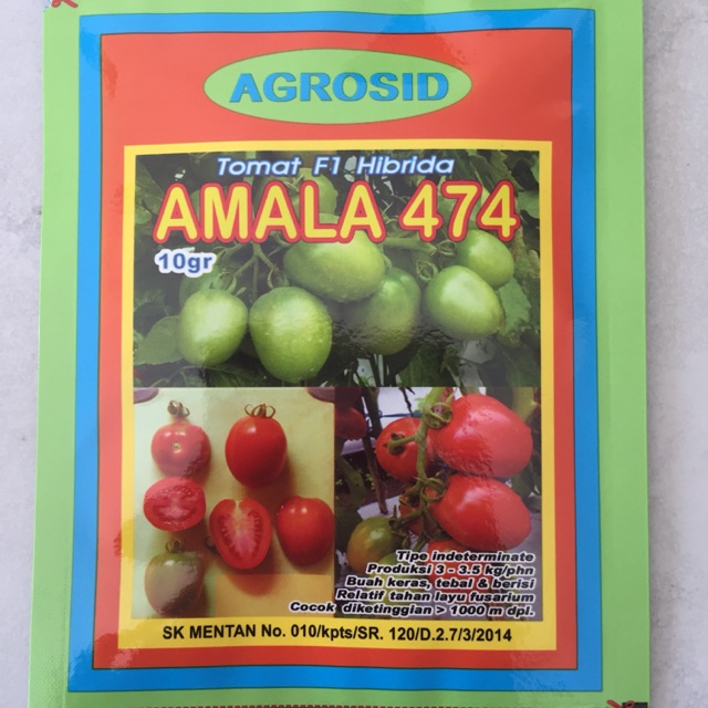 Benih Tomat Amala 474 Agrosid 10Gr