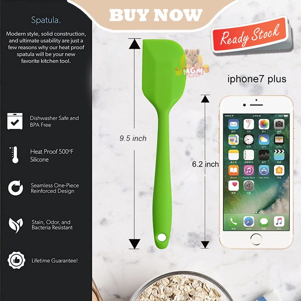 Spatula FULL silikon 25cm Silicone Spatula warna 10inch Tahan Panas