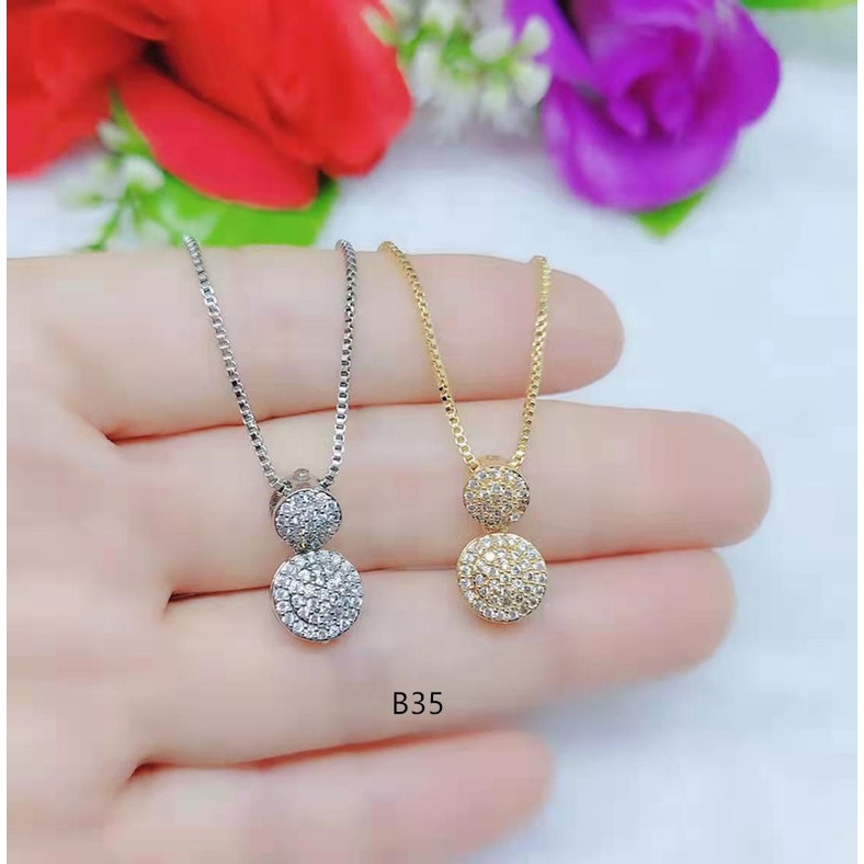 Kalung Xuping Permata Lapis Emas Perhasan B32-37