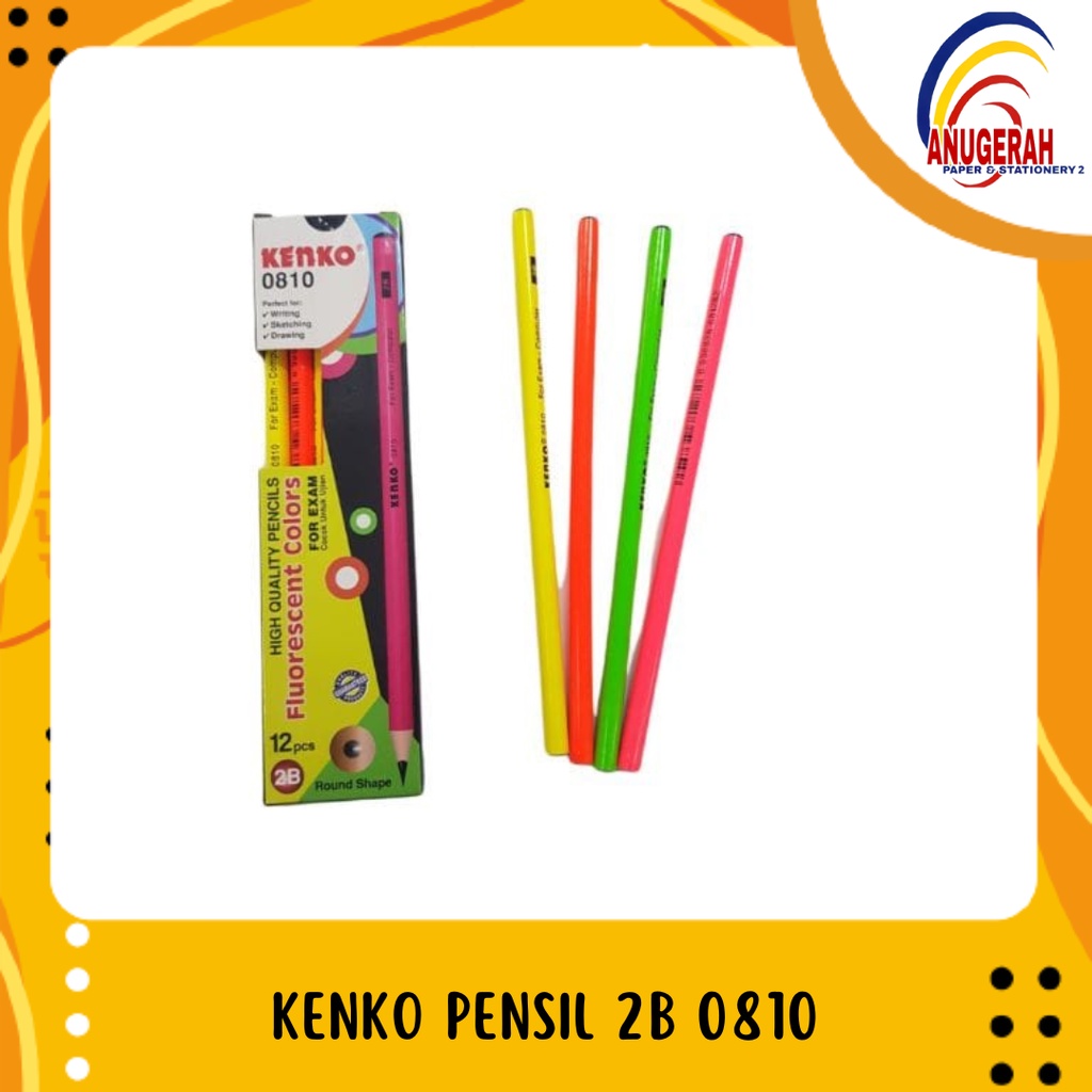 

KENKO PENSIL 2B 810 FLOURESENT / PENSIL MURAH (LSN)