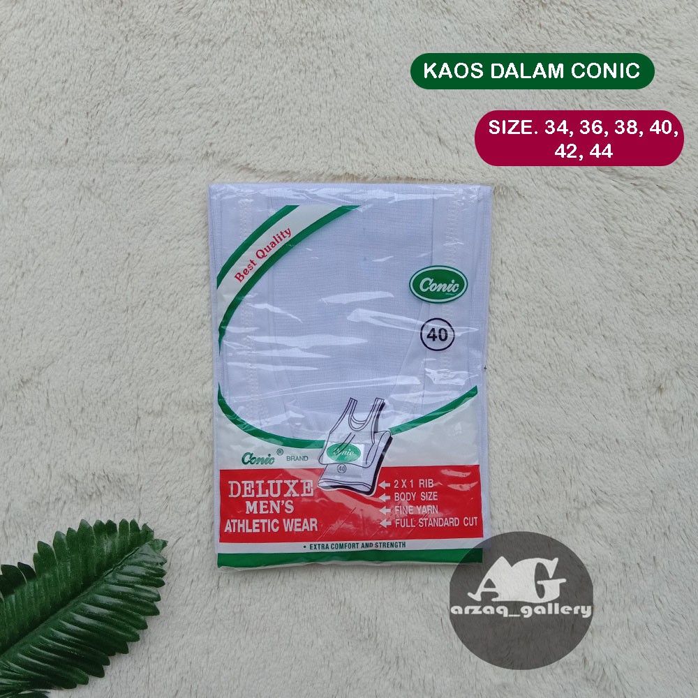 Kaos Dlam Pria Conic | kaos dalam singlet pria conic