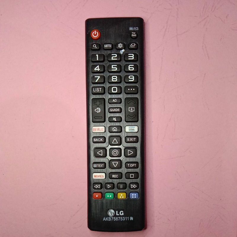 REMOTE TV LG LCD/LED NETFLIX PRIME VIDEO AKB75675311