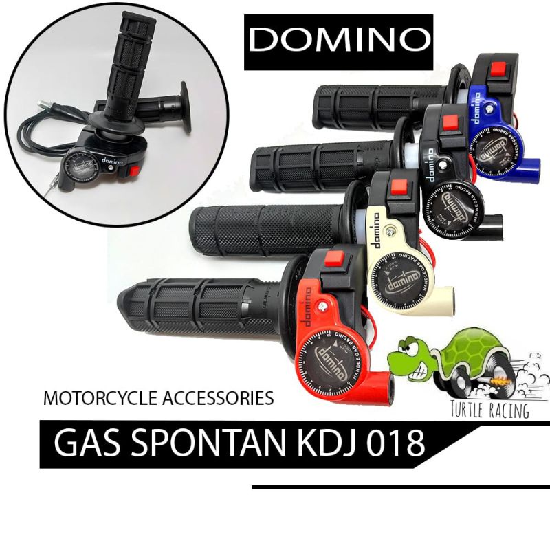 Gas Spontan Kdj 018 Gas Spontan Domino 1 Kabel Plus Tombol Stater Universal Untuk Semua Motor Bebek