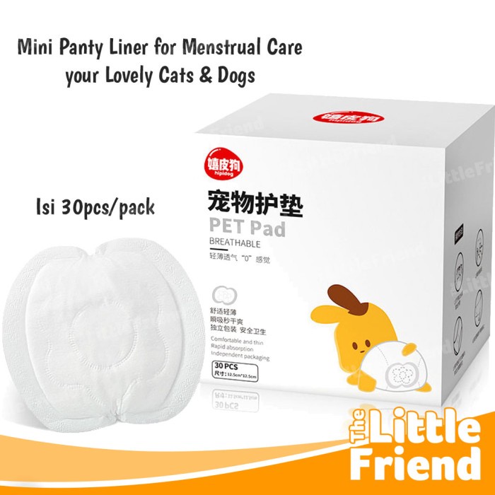 Pembalut Mini Panty Liner Menstruasi Anjing Kucing Betina Pet Loop Pad