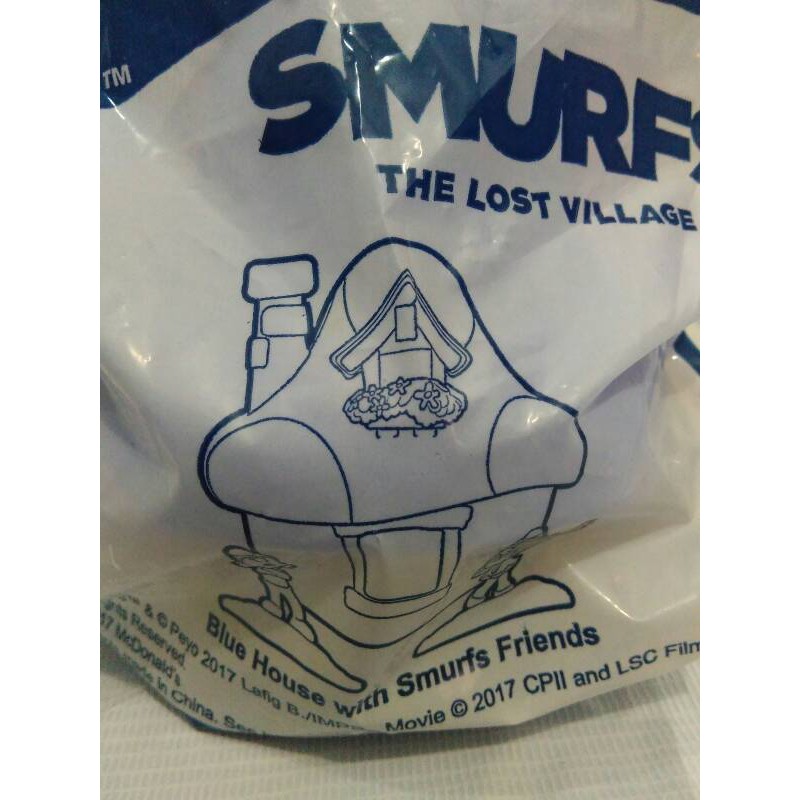 Smurf Lost Village Happy Meal McDonald Toys Mainan Smurf Segel