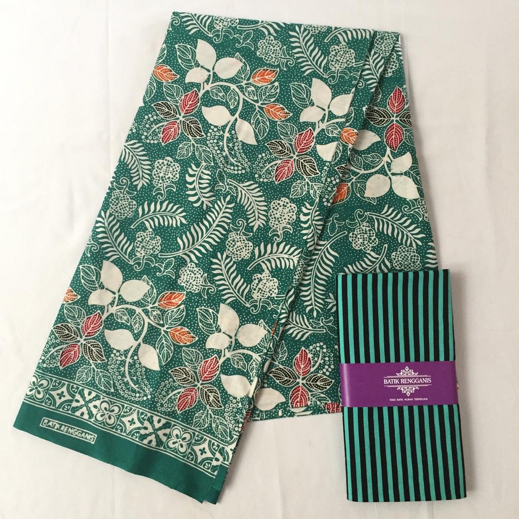 Kain Batik Parijoto dan Baju Pria Batik Parijoto Warna Toska