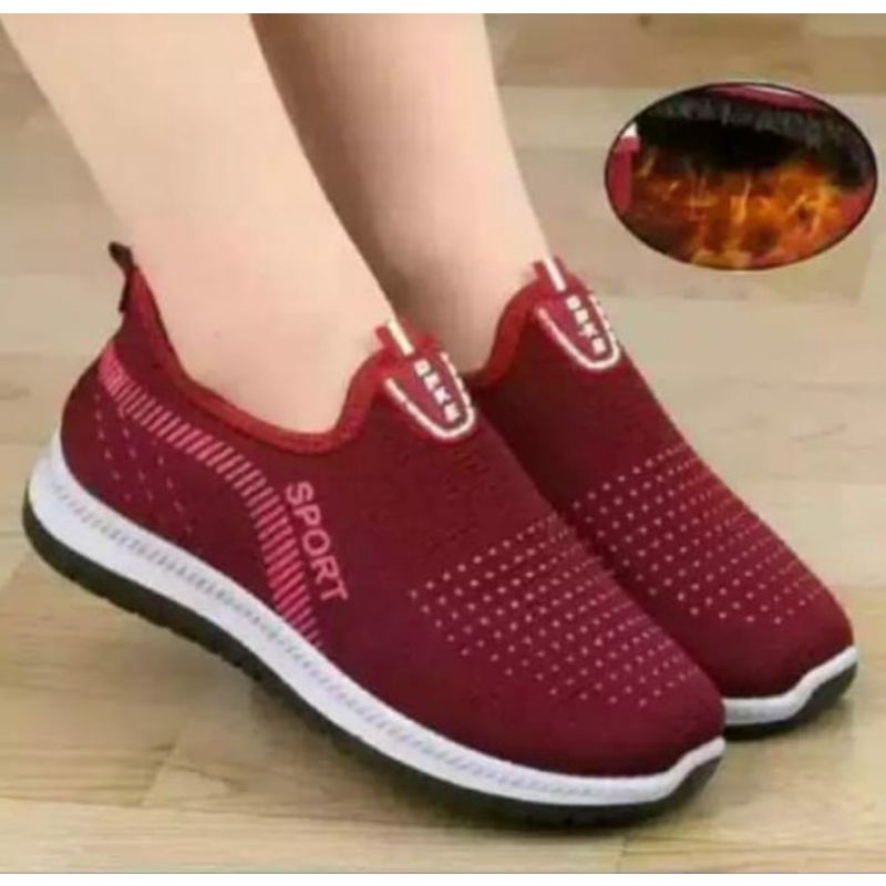 attarshoes Sepatu Wanita Slip on new Onke Terlaris Murah