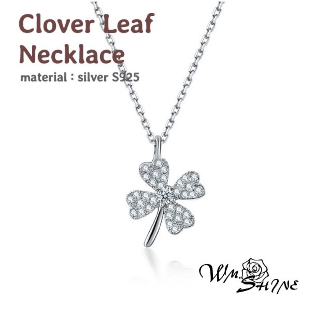 Wm.Shine Clover Leaf Necklace 017 Kalung Wanita Perak S925