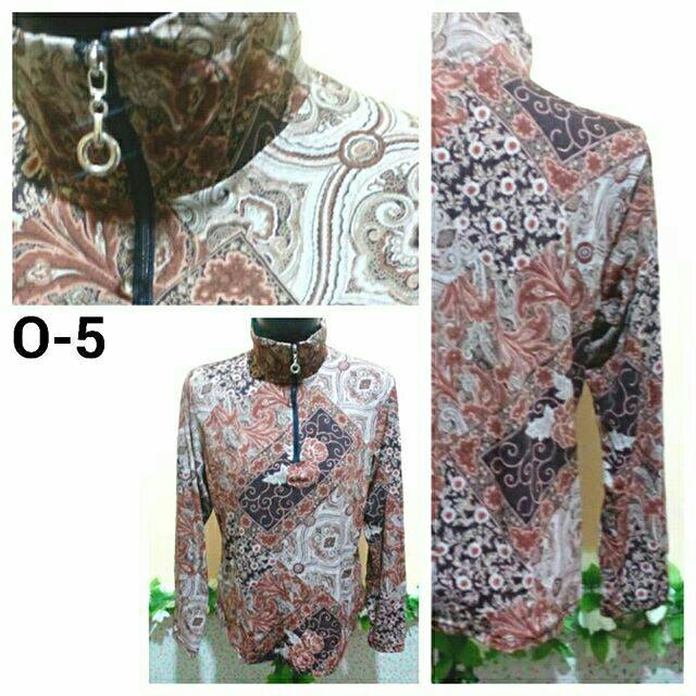 AA053 - Luaran outer jaket bomber motif batik etnik