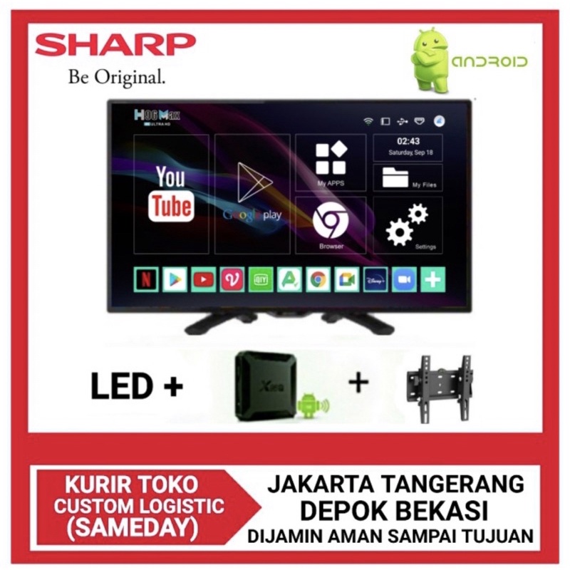 SHARP TV LED 32 ANDROID 11 NEW DC1i