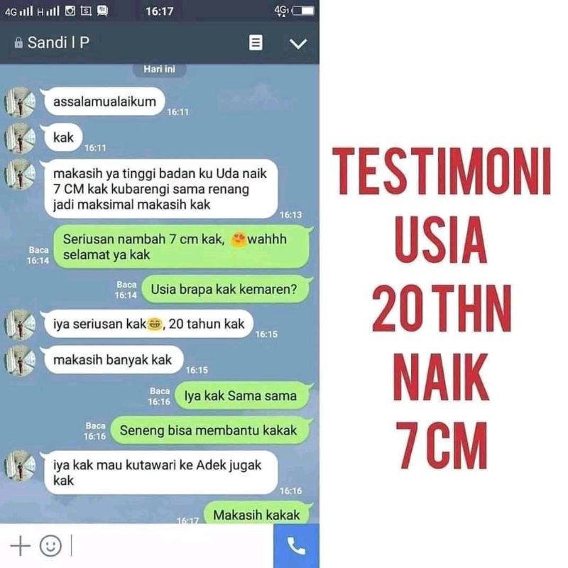 

Paket Peninggi Badan Original susu NHCP dan Zinc kapsul