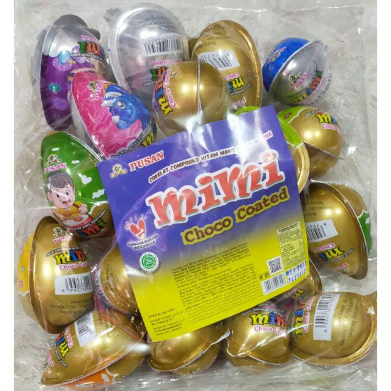 

Mimi coklat pusan telur isi coklat compoun susu manis enak