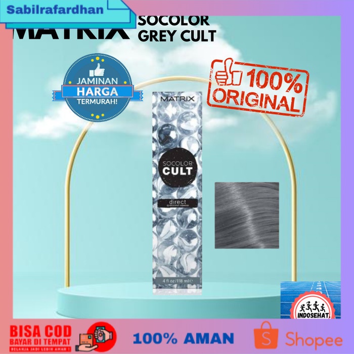 (COD PROMO) Matrix Socolor cult - so color - socult / Cat rambut marble grey 90ml