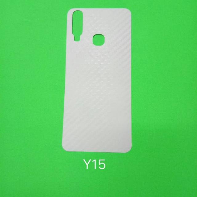 garskin vivo y15 anti gores carbon vivo y15 screen guard vivo y15 anti gores belakang vivo y15