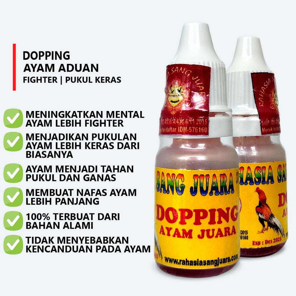 DOPING AYAM ADUAN OBAT AYAM ADUAN TAHAN PUKUL MENTAL FIGHTER NAFAS AYAM TAMBAH PANJANG