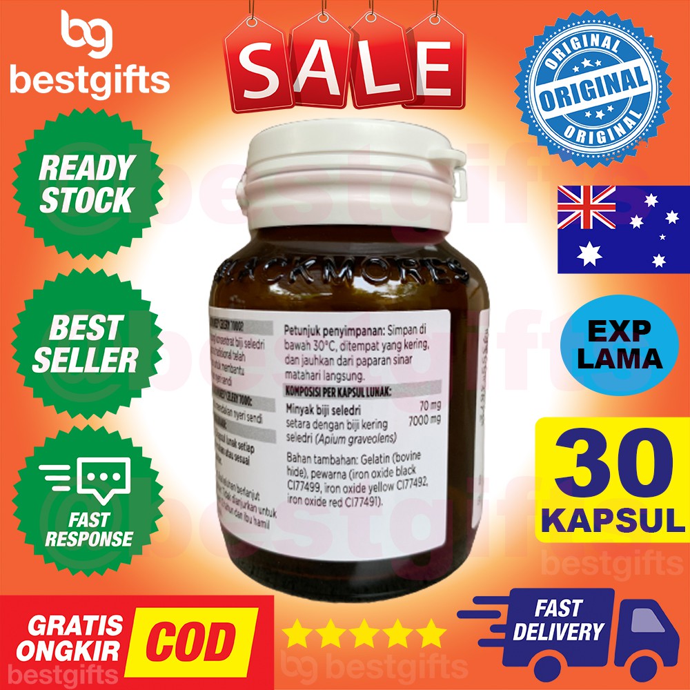 BLACKMORES CELERY 7000 MG KALBE VITAMIN JOINT PAIN RELIEF - 30 KAPSUL