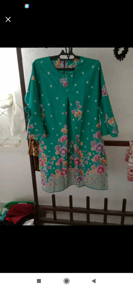 Grosir Terlaris Genes Jelita Tunic Navbor Yelbor Whitbor Creambor Tunik Batik Modern Hrb090