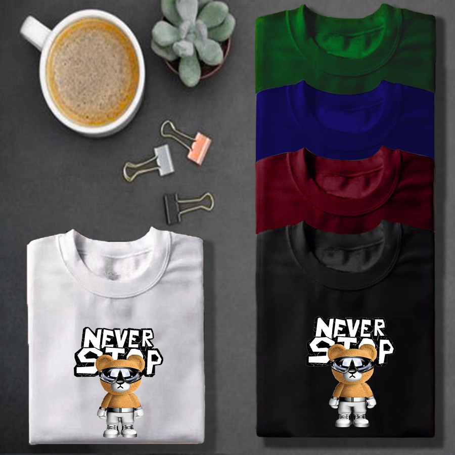 (COD) KAOS DISTRO TERBARU MOTIF NEVER - KAOS ONIC - BAJU - KAOS POLOS - BAJU KAOS - KAOS OBLONG