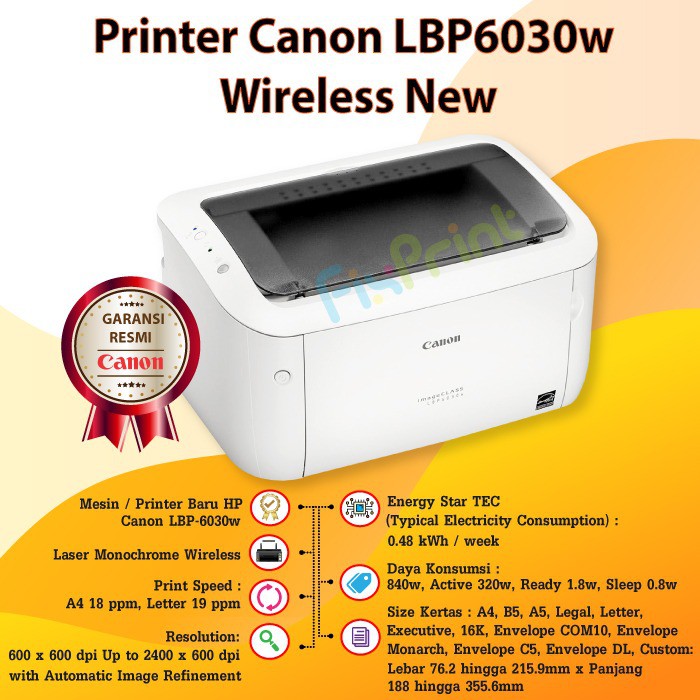 Printer Canon ImageCLASS LBP6030 LBP 6030 LBP-6030 Wireless