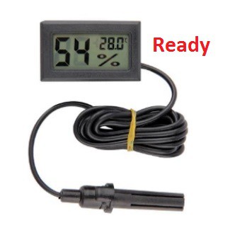 Mini Digital Thermometer Hygrometer Termometer Alat Ukur Kelembaban - Hygro + Kabel