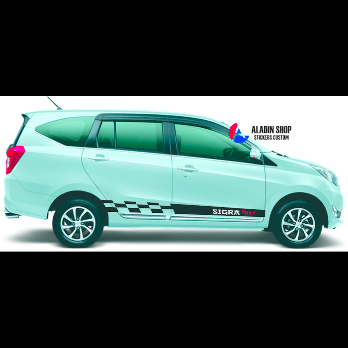list side striping sticker sigra stiker sigra sticker mobil daihatsu Keren