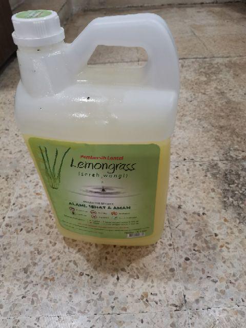 Cairan Pembersih Lantai Alami Sereh Wangi Lemongrass 5 Liter / Kayu Putih 5 Liter