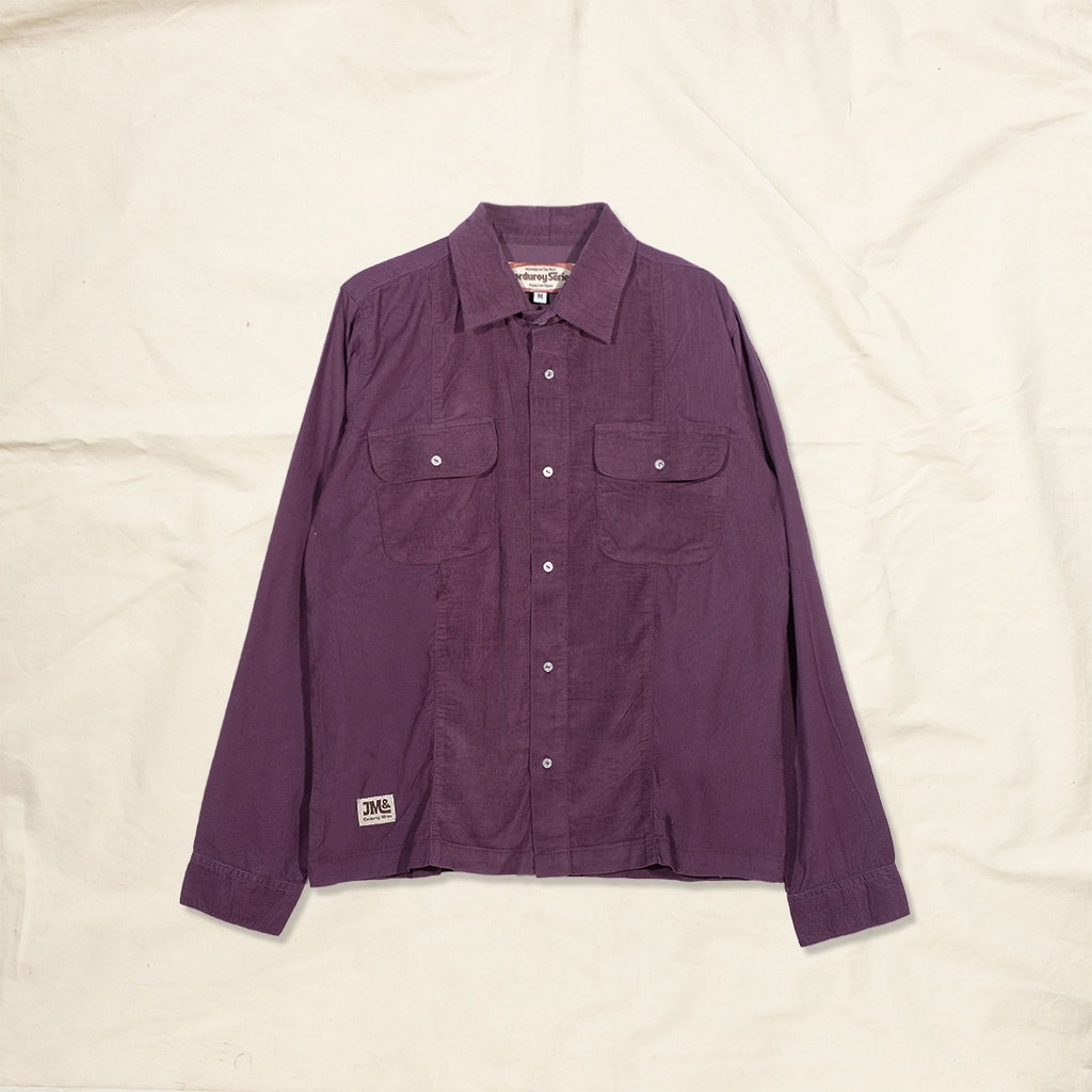 Jimmy and Martin - Corduroy Color Block Shirt Long Sleeve - 3039