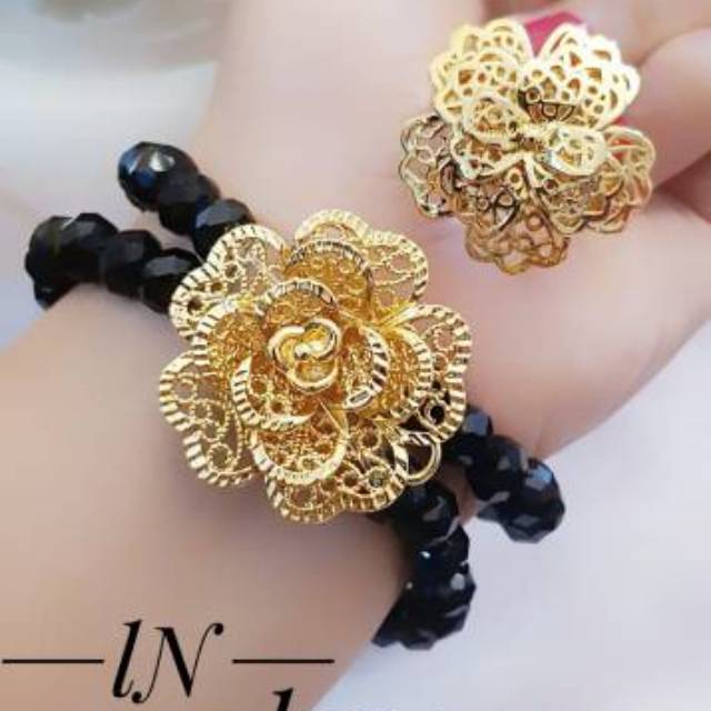 Xuping gelang tangan lapis emas 24k 1446