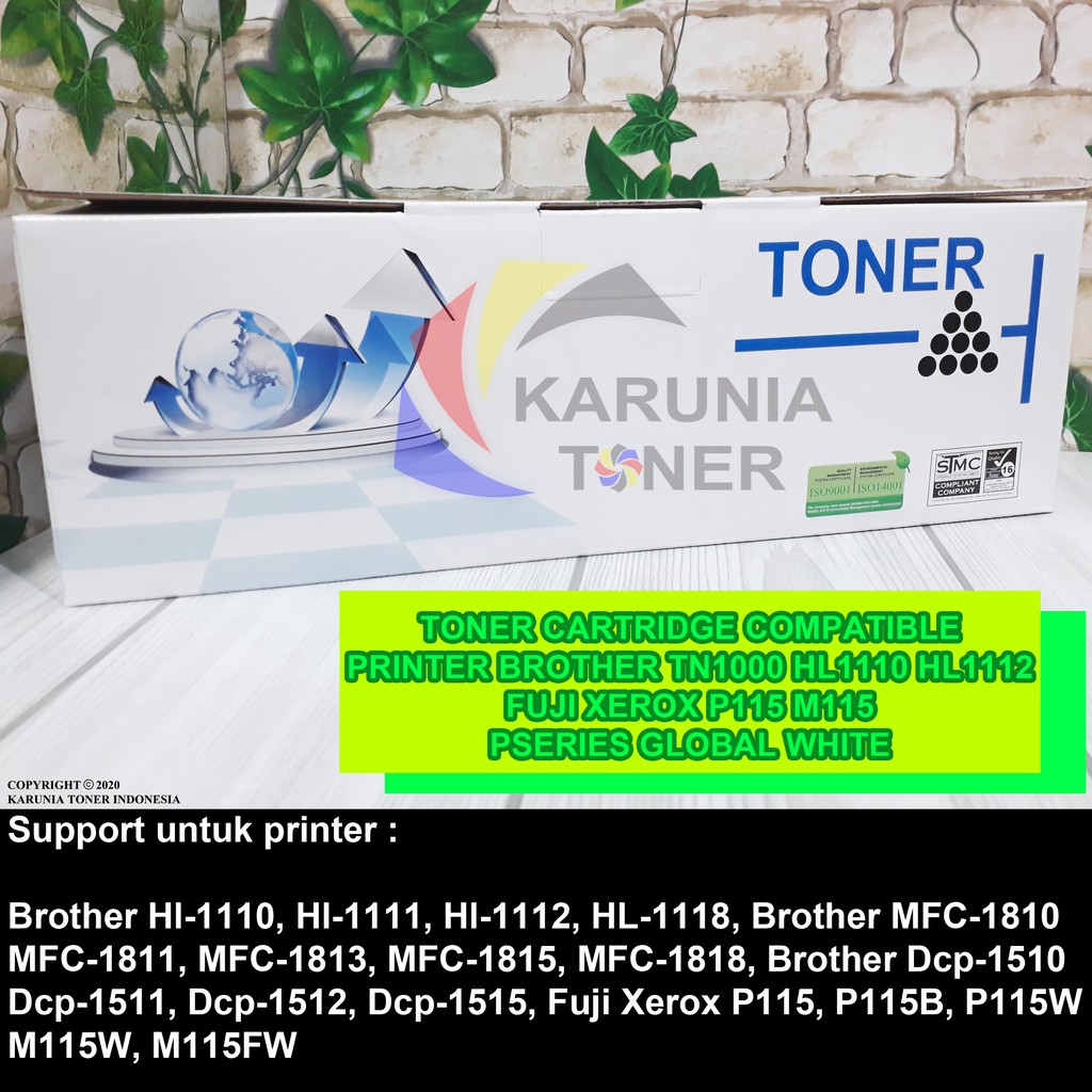 Toner Cartridge Compatible Printer Laserjet Brother TN-1000 TN1000 HL1110 1112 Fuji Xerox P115 P115w