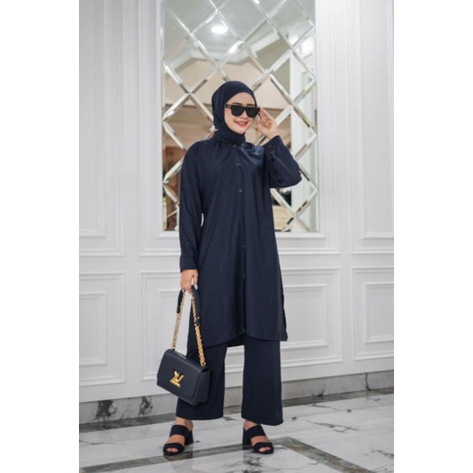 Oz020 stelan tunik cantik wanita terbaru rayon premium lembut dan nyaman by ozora