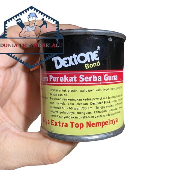 Lem Aibon DEXTONE BOND Kaleng 100gr Lem Plastik Wallpaper Kulit Sepatu Sandal Porselen Ban Karet