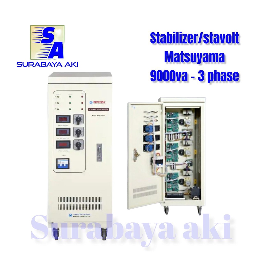 Stabilizer MATSUYAMA  LD 9 GT 9 Kva 3 phase STAVOLT MATSUYAMA 9000 va STAVOLT 9000VA 3PHASE