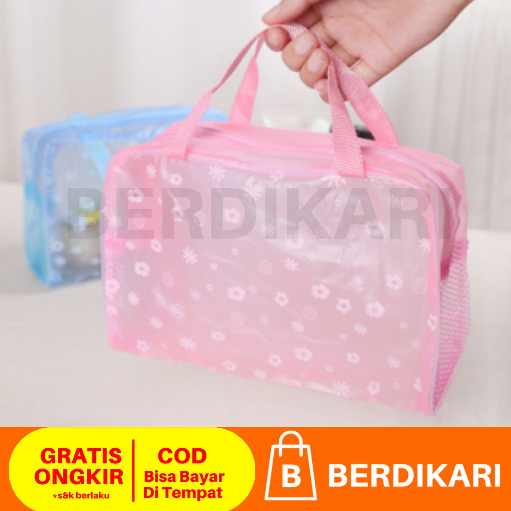 Tas Kosmetik Waterproof Transparan