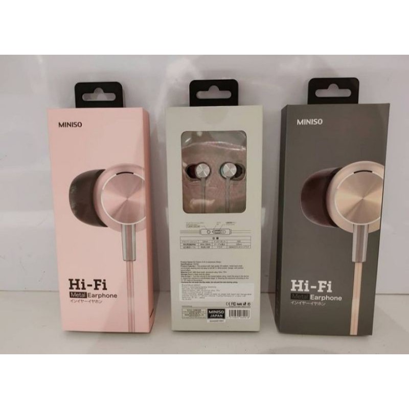 3wrn MINISO HI-FI METAL EARPHONE