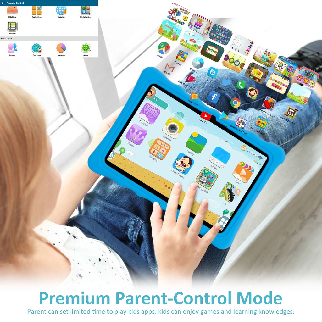 [Real Memory] Atomu Kids Tablet 10' 4+64 GB / Tablet Anak / Tablet PC / Tablet Android / WiFi only