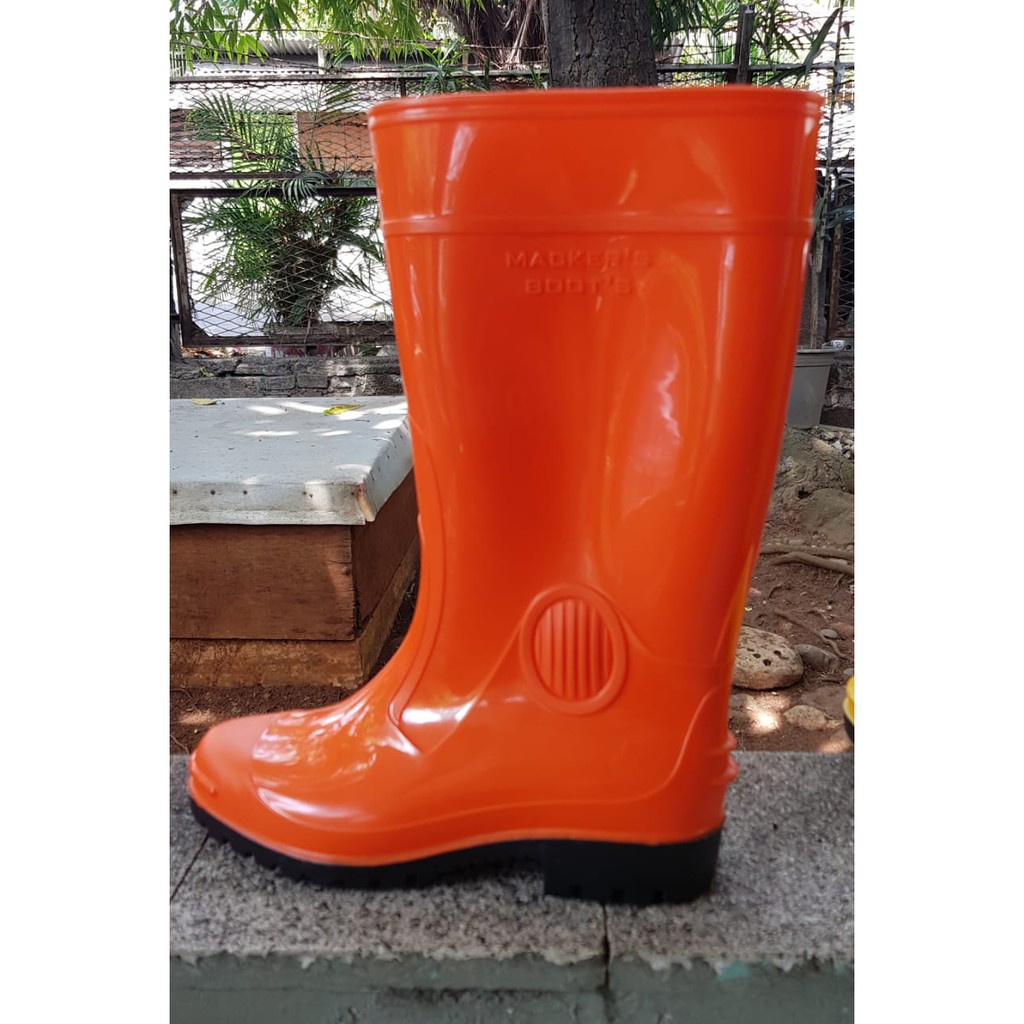 SEPATU BOOTS SAFETY MACKERS ORANGE