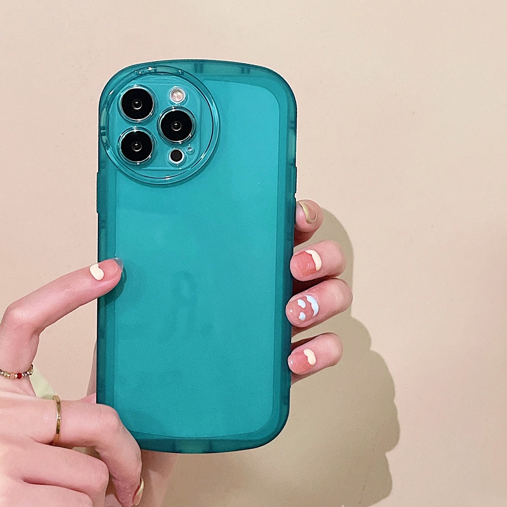 Soft Case TPU Shockproof Warna Permen Macaron Cover iPhone 14 13 12 11 Pro Max X XR Xs Max 7 8 Plus SE