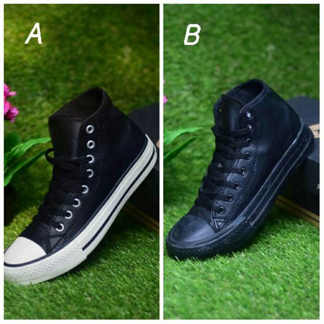 CONVERSE KULIT GRADE ORIGINAL 37-44 - CONVERSE KULIT - SEPATU SEKOLAH - CONVERSE KULIT TINGGI