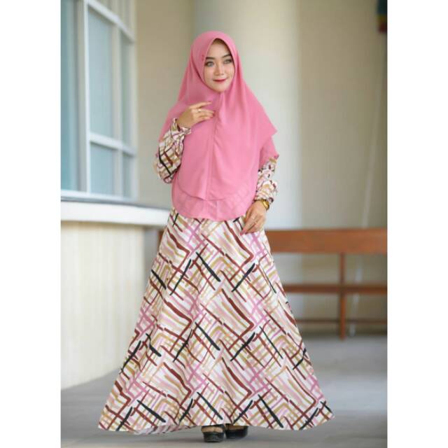 Gamis Set katjep Abstrak