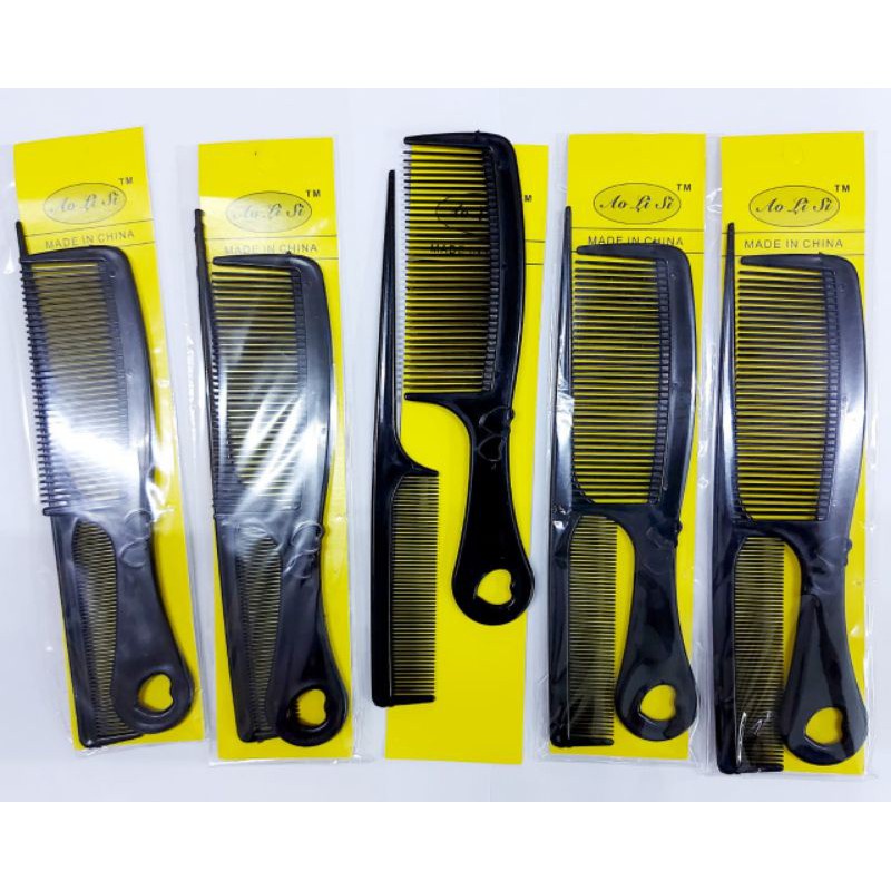 PAKET ISI 2 PCS SISIR HITAM SET POLOS BAGUS AX - MURAH TERLARIS SISIR RAMBUT ANAK KECIL DEWASA WANITA DAN PRIA TERMURAH