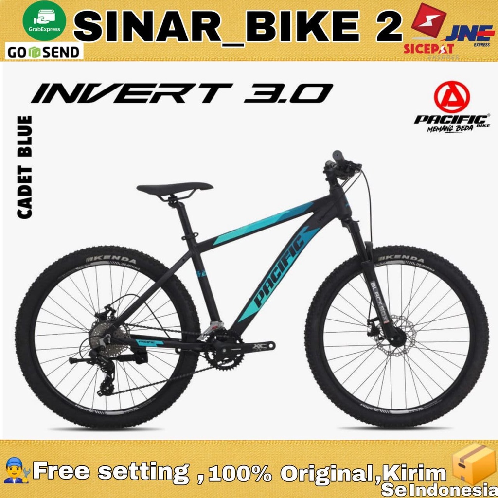 Sepeda Gunung 26 Inch MTB PACIFIC INVERT 3.0 Alloy 2x8 Speed Cakram