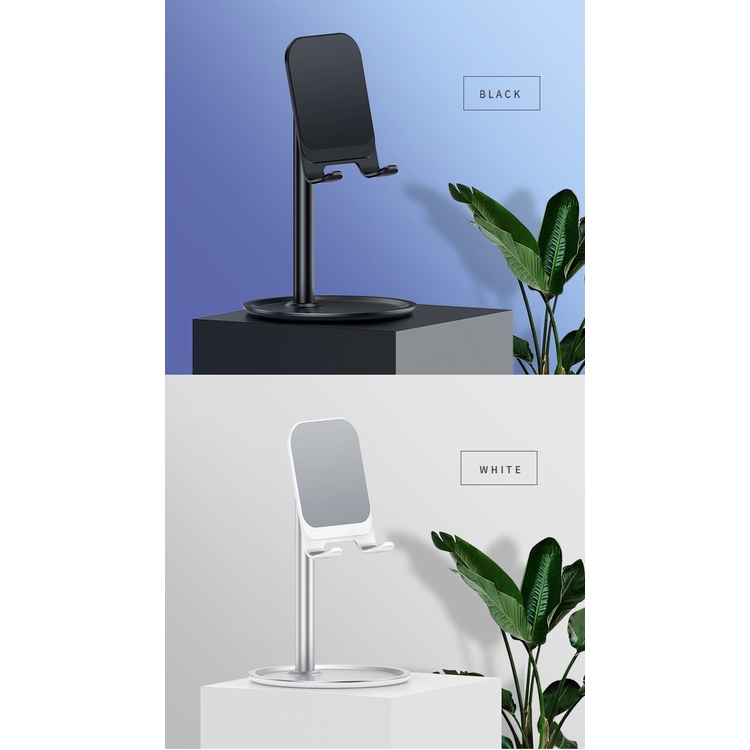 Stand Holder USAMS 360 Dudukan Desktop Hp Handphone Phone Tablet iPad Black Original