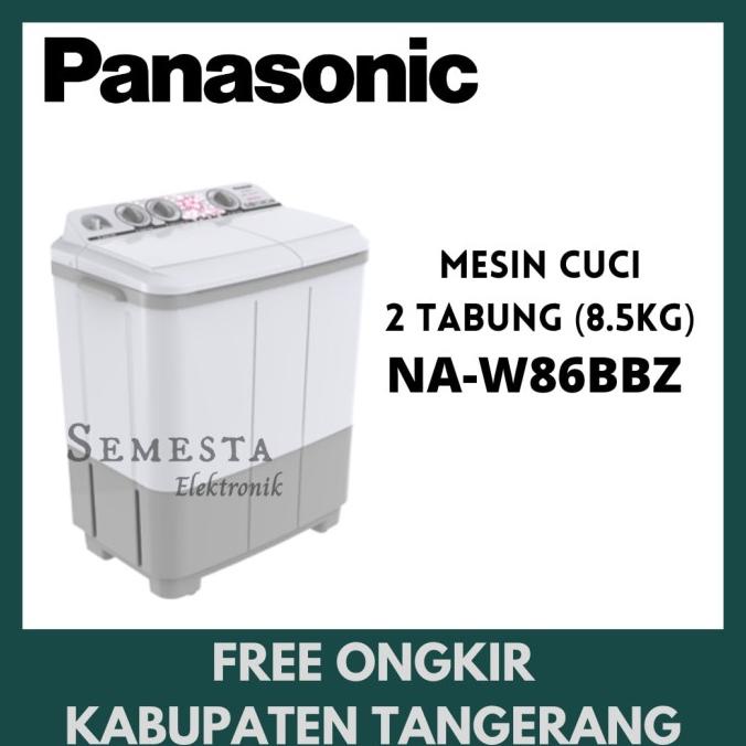 MESINCUCI PANASONIC NA-W86BBZ MESIN CUCI 2 TABUNG PANASONIC 8.5 KG FDH56416DF