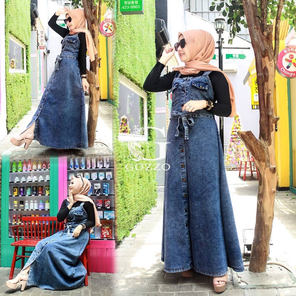 Overall Jeans Black JEVANNI