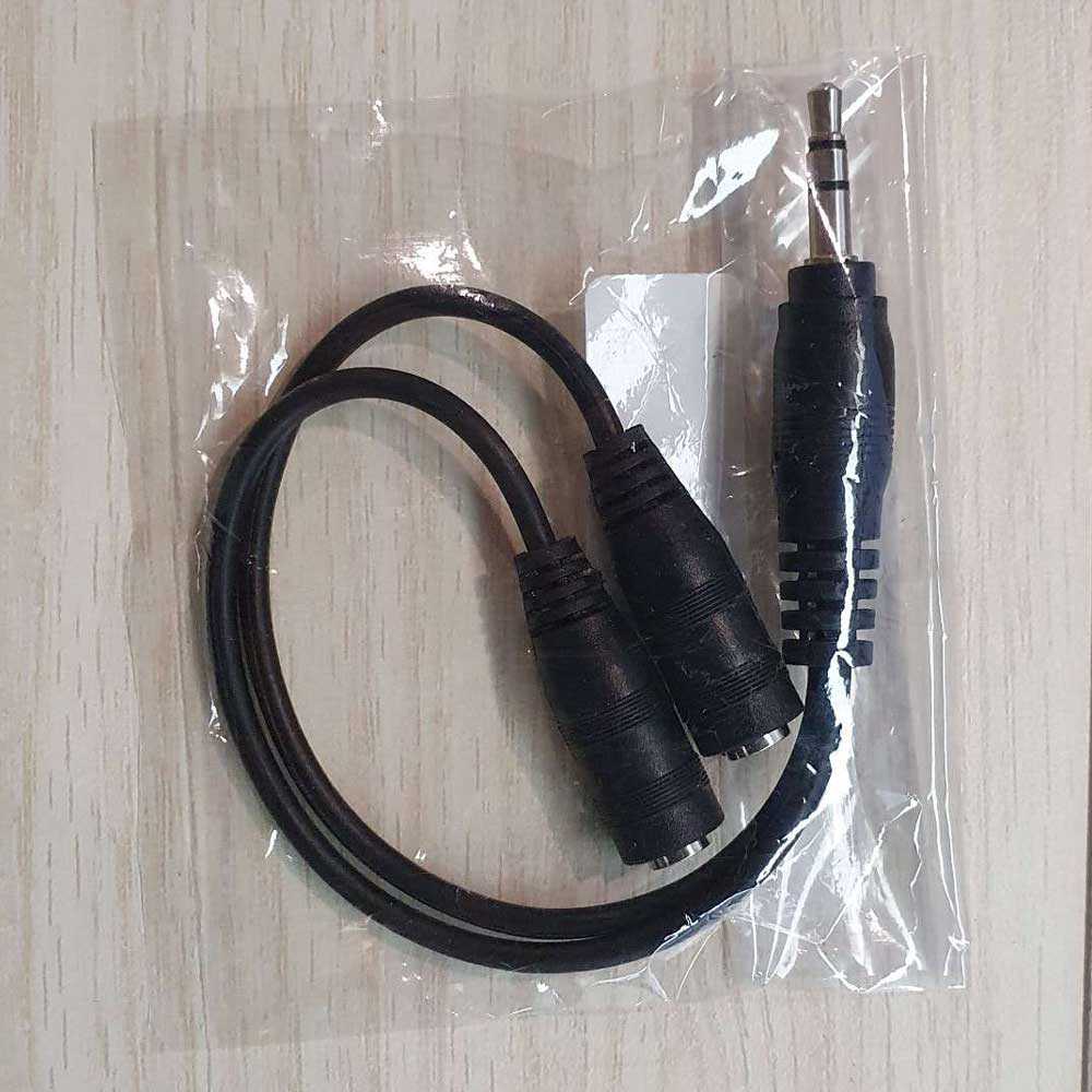 Overfly Splitter Audio Cable 3.5 mm Male to Dual 3.5 mm Female - AV111 ( Al-Yusi )